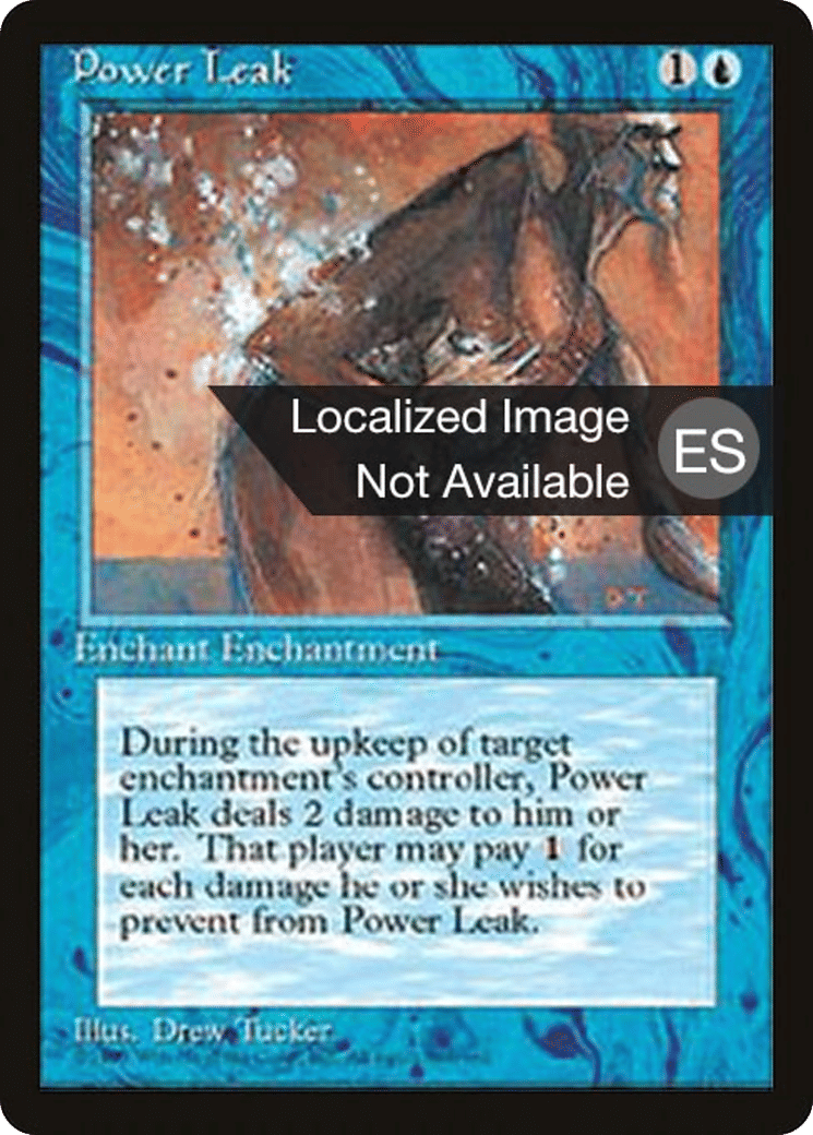 Fuite d'énergie — Fourth Edition Foreign Black Border — Magic: The Gathering