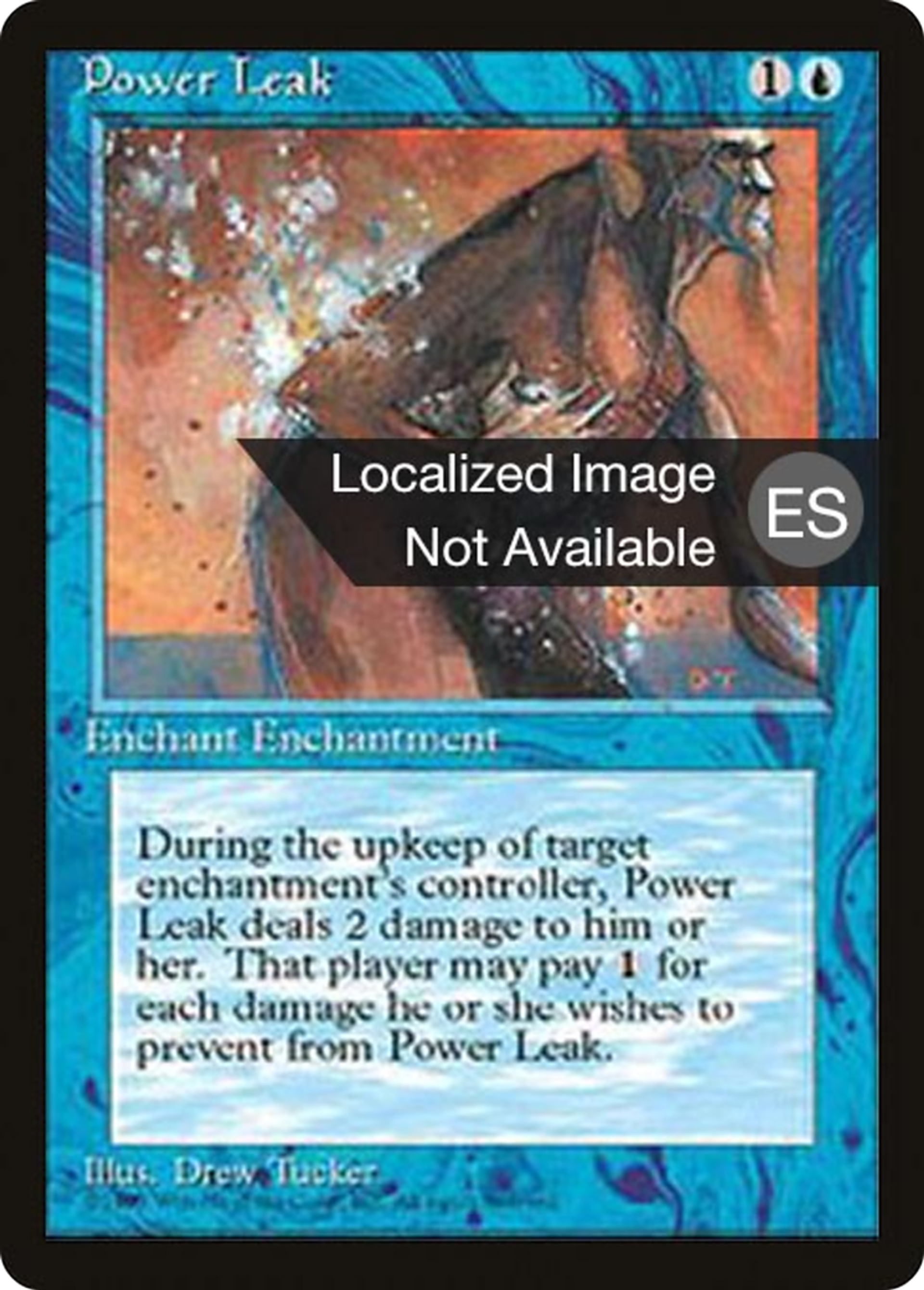 Fuite d'énergie — Fourth Edition Foreign Black Border — Magic: The Gathering