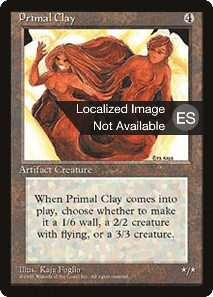 Primal Clay — Fourth Edition Foreign Black Border — Magic: The Gathering