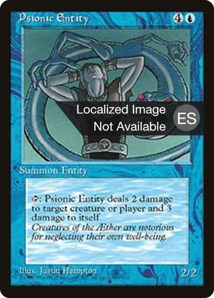Psionic Entity — Fourth Edition Foreign Black Border — Magic: The Gathering
