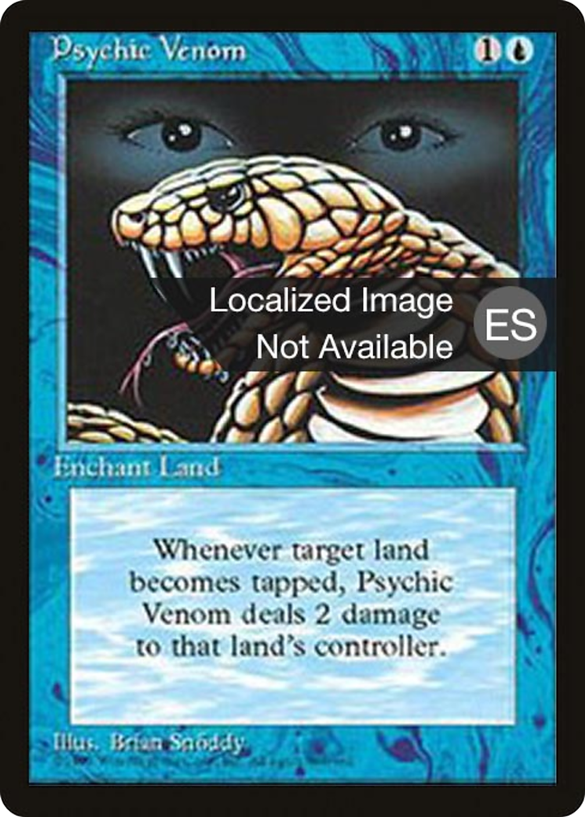 Psychic Venom — Fourth Edition Foreign Black Border — Magic: The Gathering