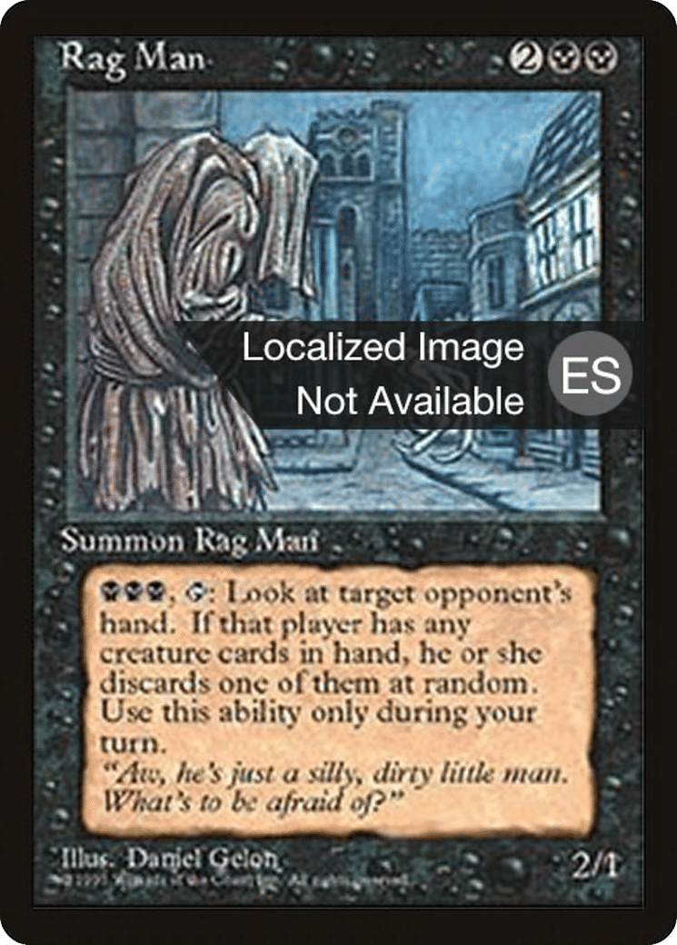 Rag Man — Fourth Edition Foreign Black Border — Magic: The Gathering