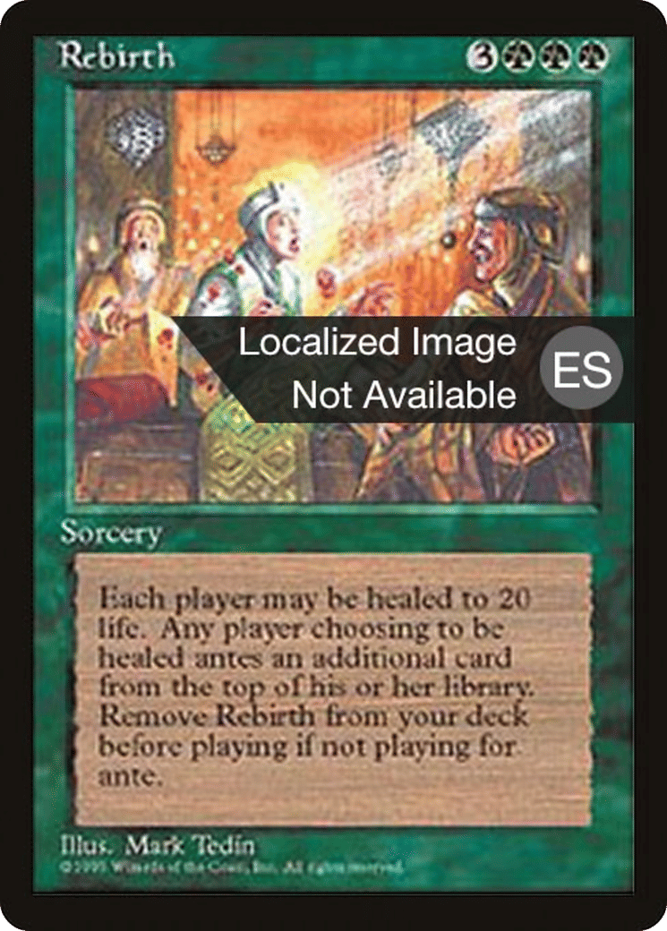 Rebirth — Fourth Edition Foreign Black Border — Magic: The Gathering