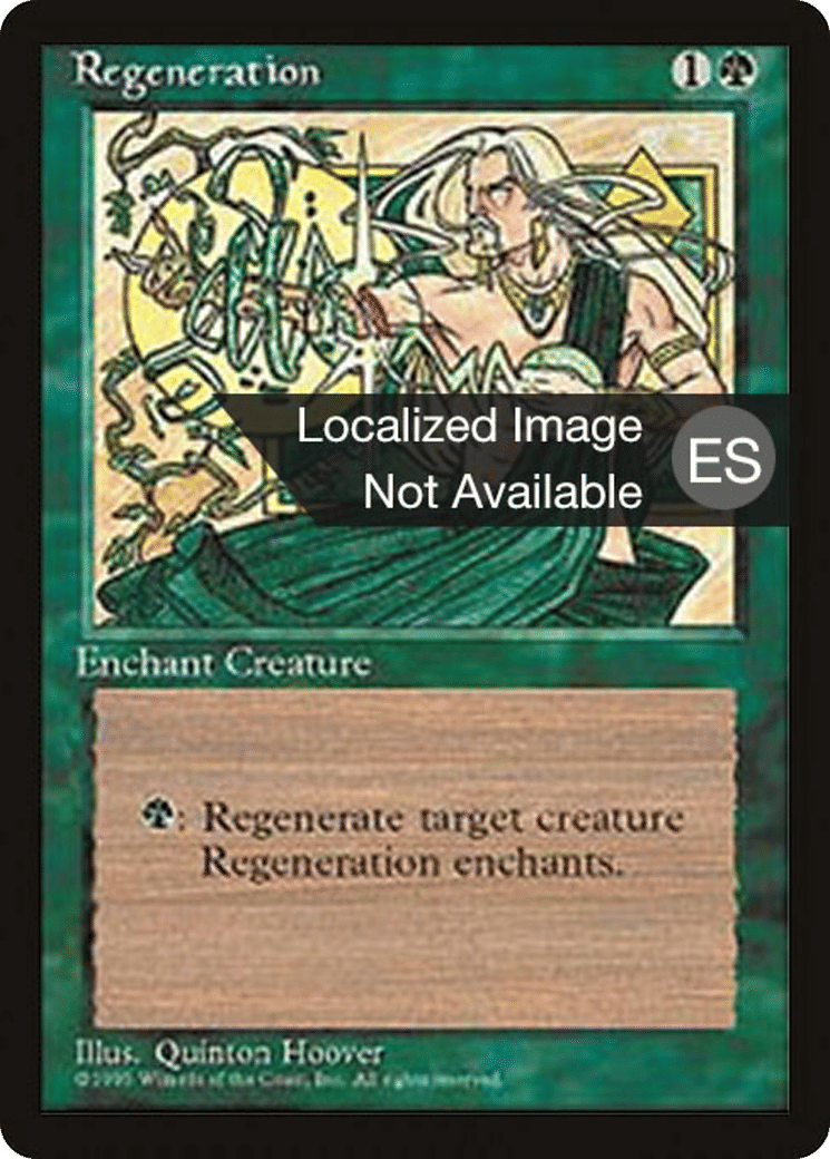Régénération — Fourth Edition Foreign Black Border — Magic: The Gathering