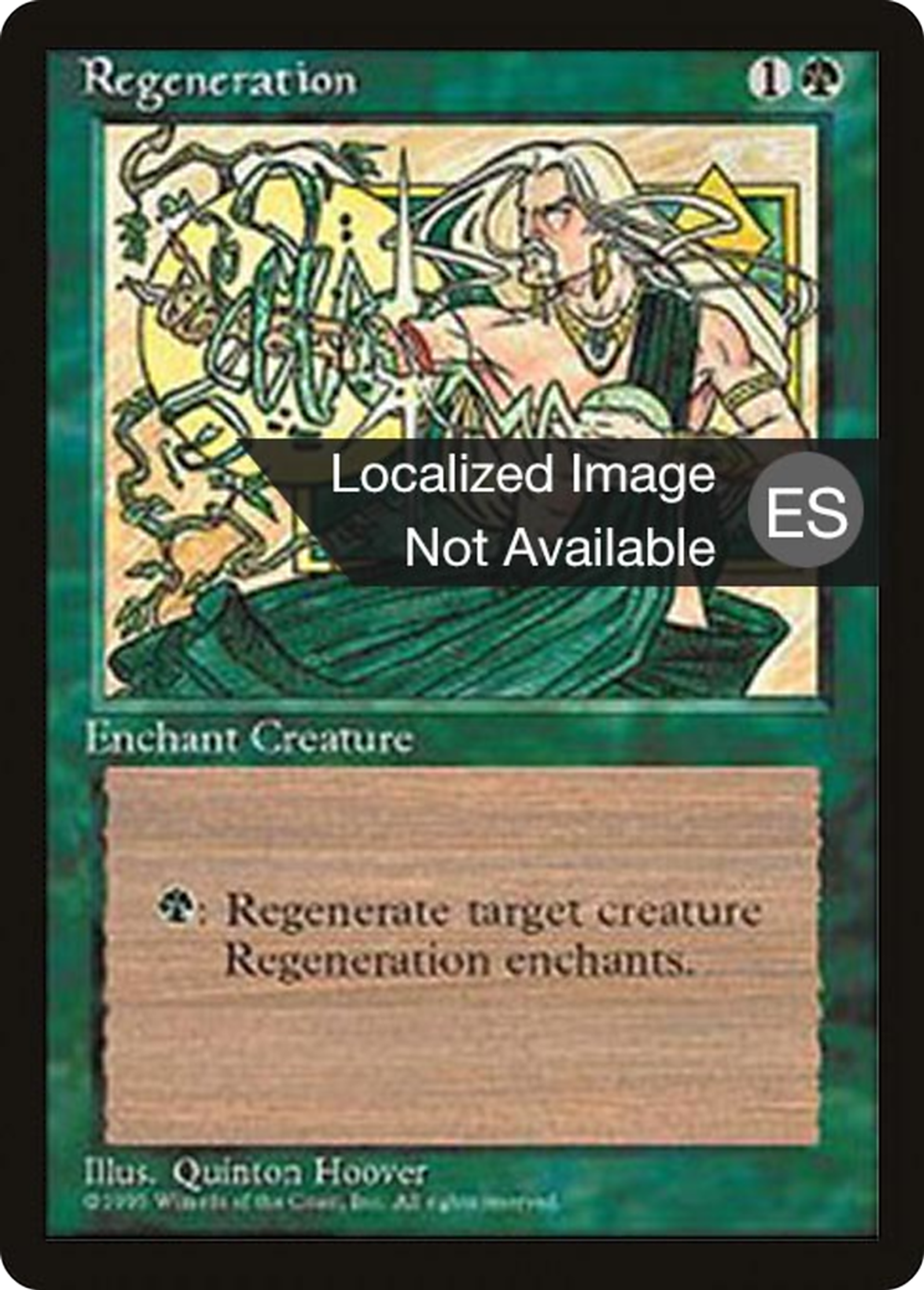 Regeneration — Fourth Edition Foreign Black Border — Magic: The Gathering