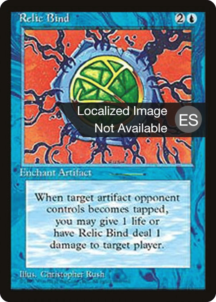 Relic Bind — Fourth Edition Foreign Black Border — Magic: The Gathering