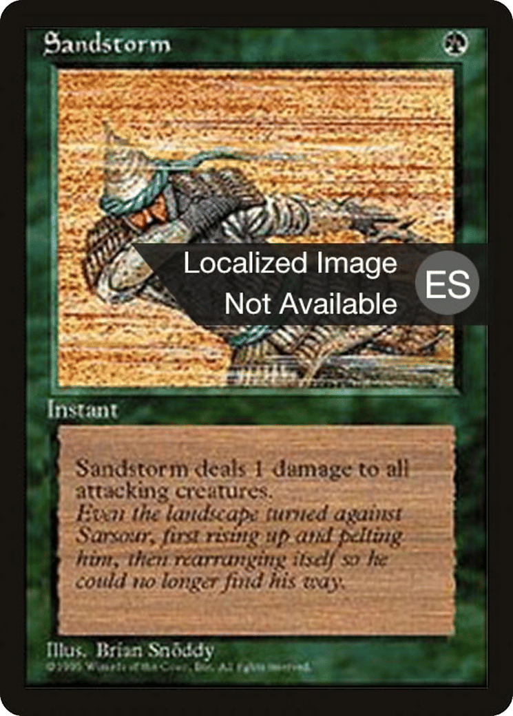 Sandstorm — Fourth Edition Foreign Black Border — Magic: The Gathering