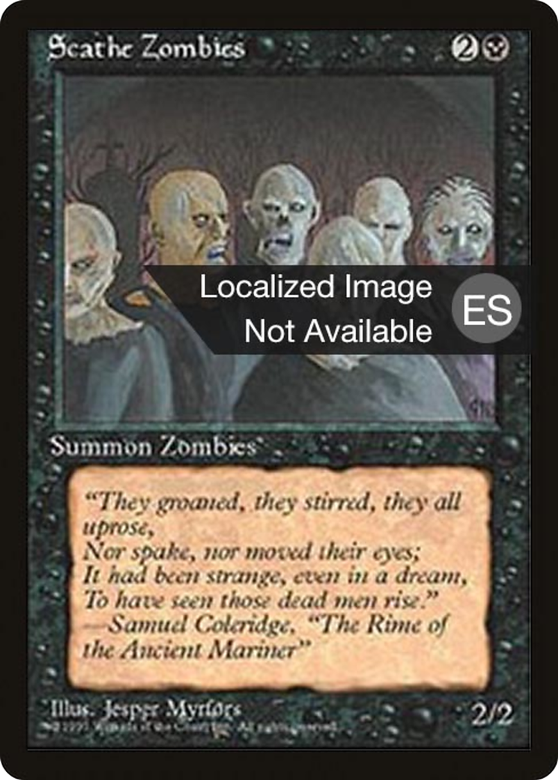 Scathe Zombies — Fourth Edition Foreign Black Border — Magic: The Gathering