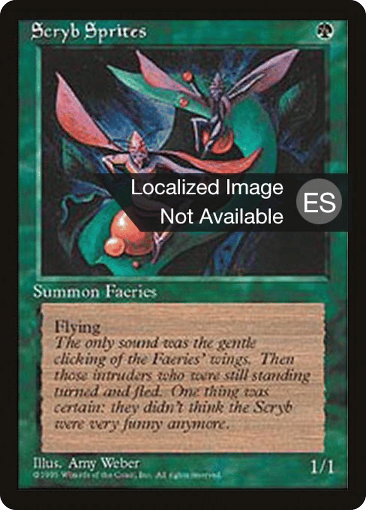 Scryb Sprites — Fourth Edition Foreign Black Border — Magic: The Gathering