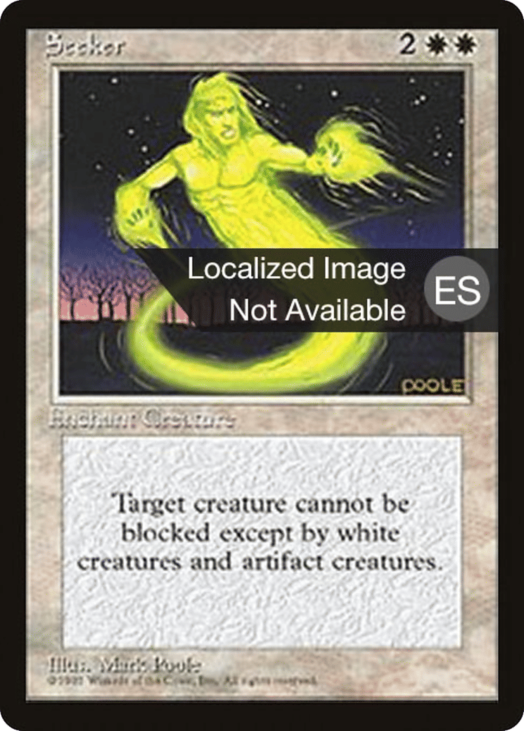 Seeker — Fourth Edition Foreign Black Border — Magic: The Gathering
