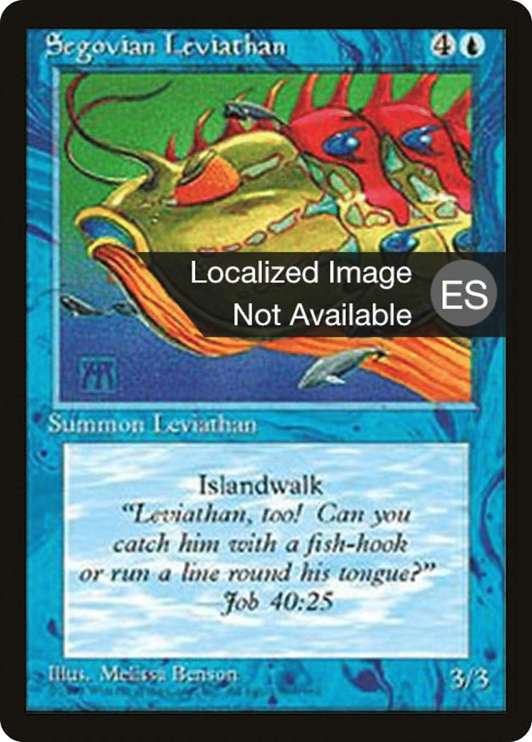 Segovian Leviathan — Fourth Edition Foreign Black Border — Magic: The Gathering