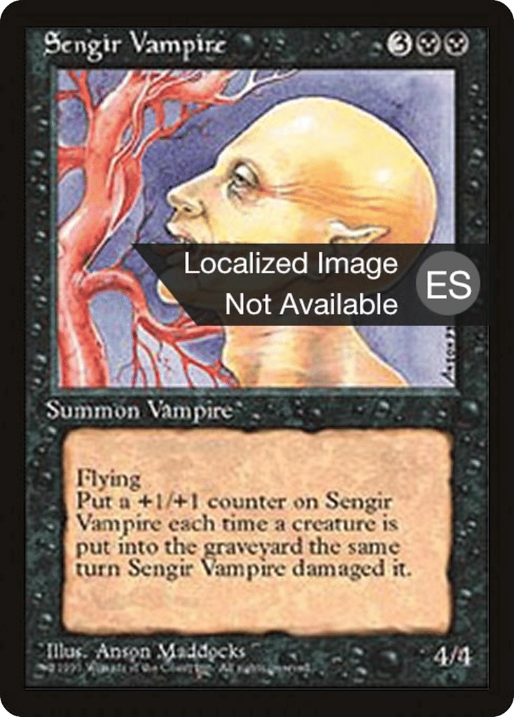 Vampire sengien from Fourth Edition Foreign Black Border - Magic: The Gathering