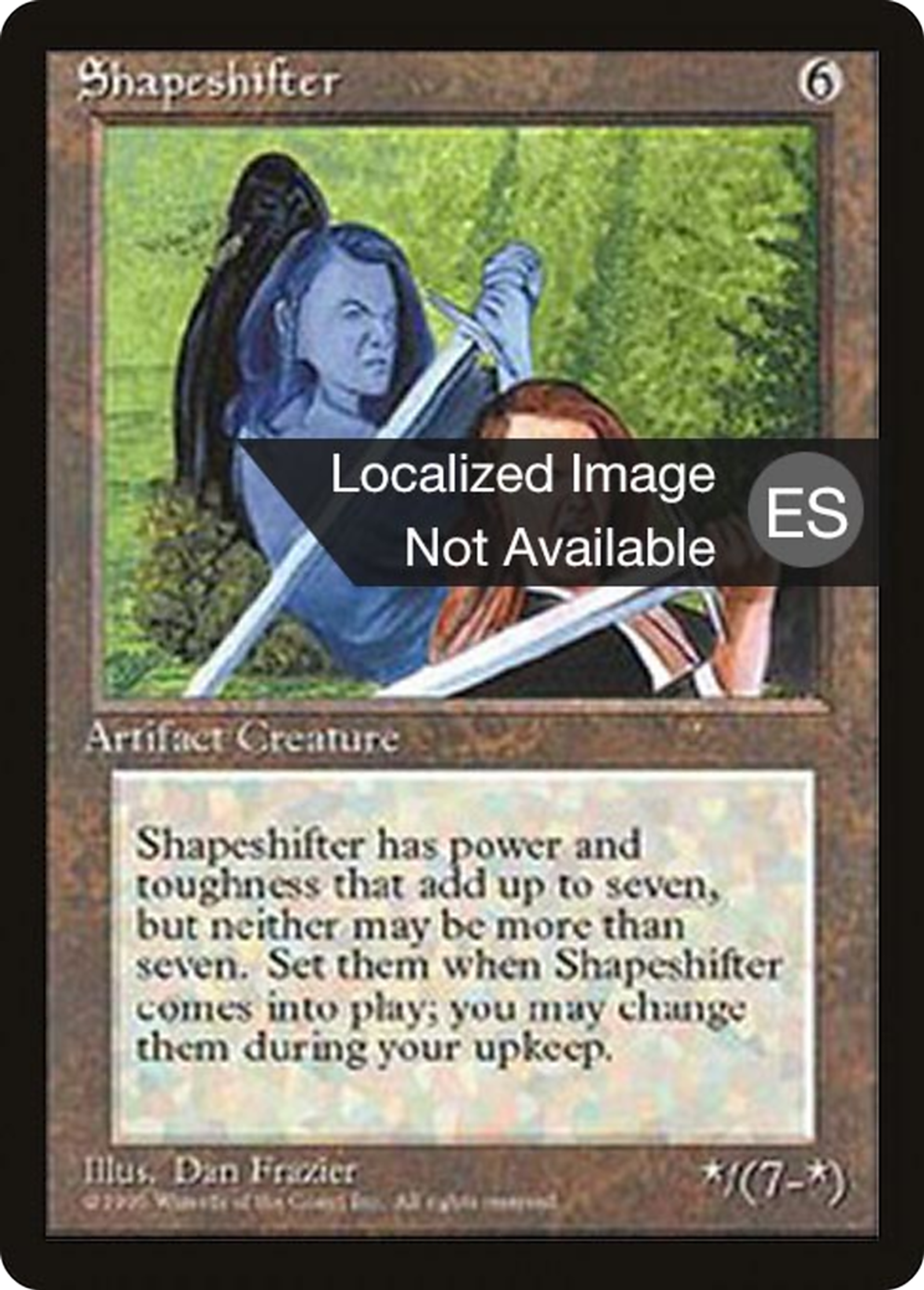 Shapeshifter — Fourth Edition Foreign Black Border — Magic: The Gathering