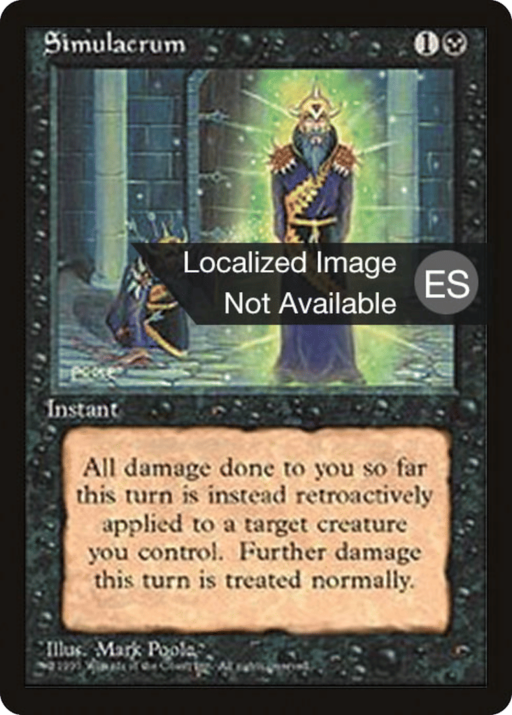 Simulacrum — Fourth Edition Foreign Black Border — Magic: The Gathering