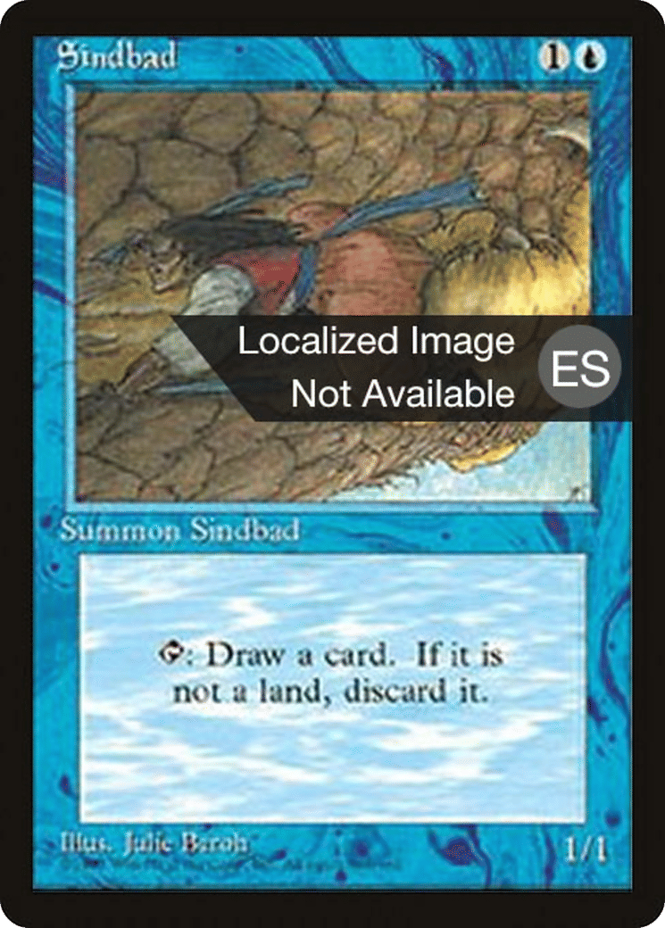 Sindbad from Fourth Edition Foreign Black Border - Magic: The Gathering