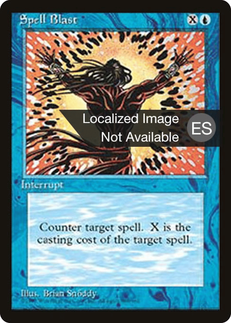 Spell Blast — Fourth Edition Foreign Black Border — Magic: The Gathering