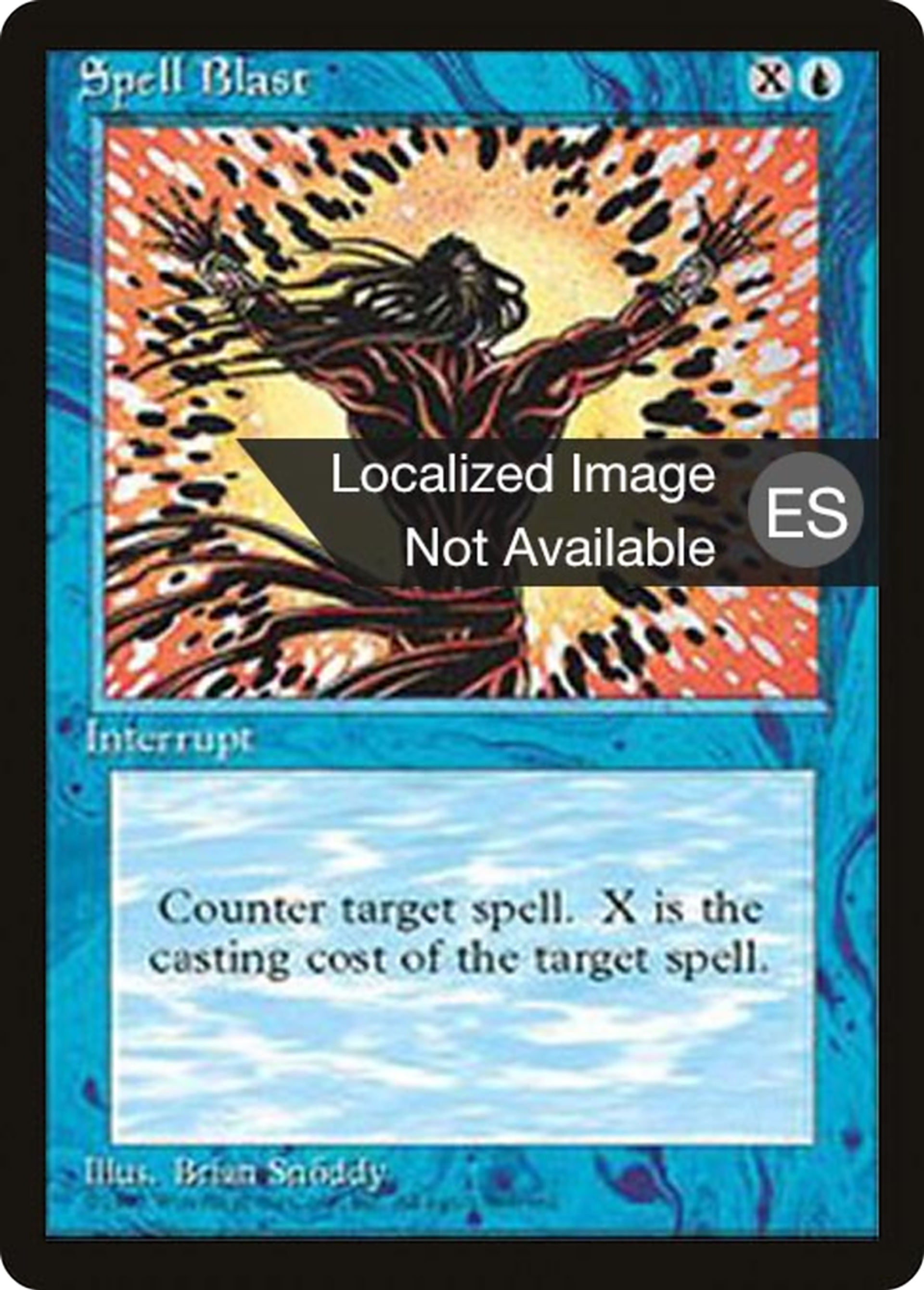 Spell Blast — Fourth Edition Foreign Black Border — Magic: The Gathering