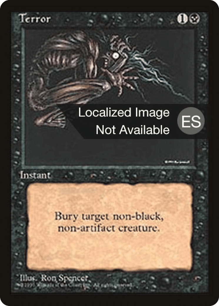 Terror — Fourth Edition Foreign Black Border — Magic: The Gathering