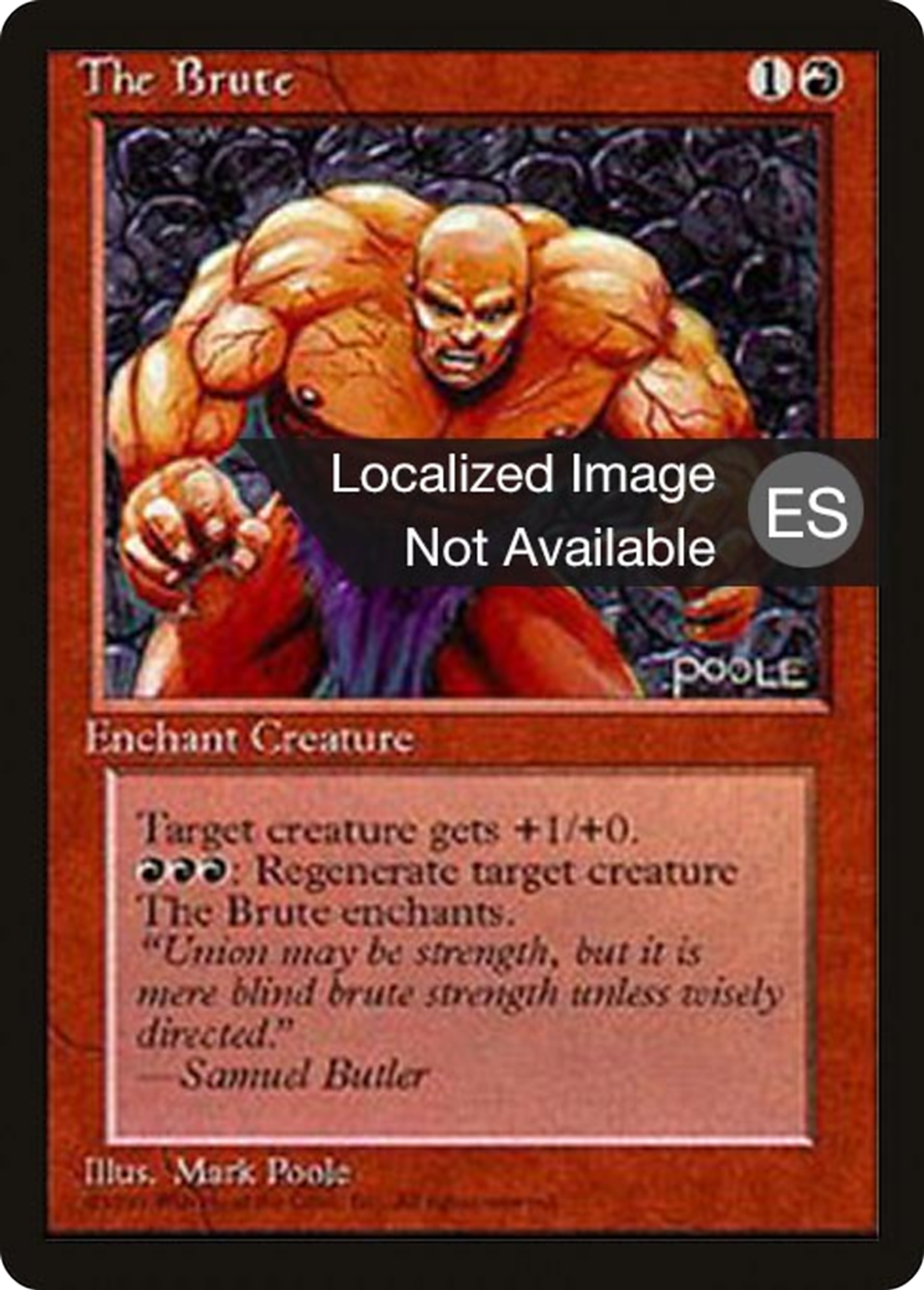 La brute — Fourth Edition Foreign Black Border — Magic: The Gathering