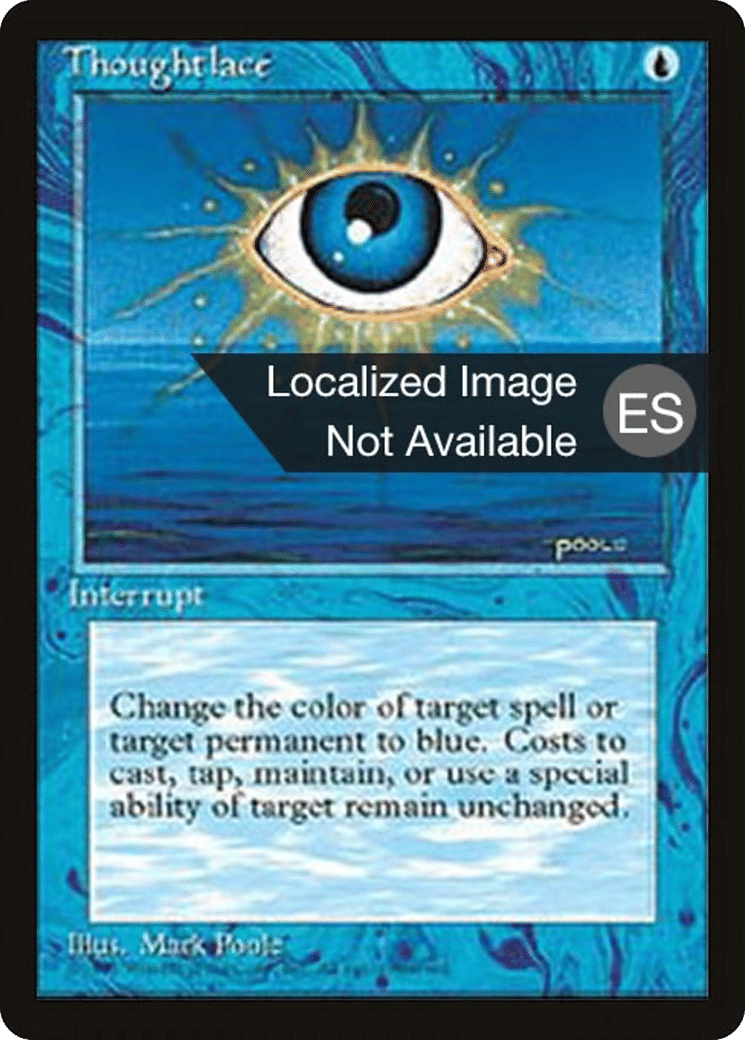 Thoughtlace — Fourth Edition Foreign Black Border — Magic: The Gathering