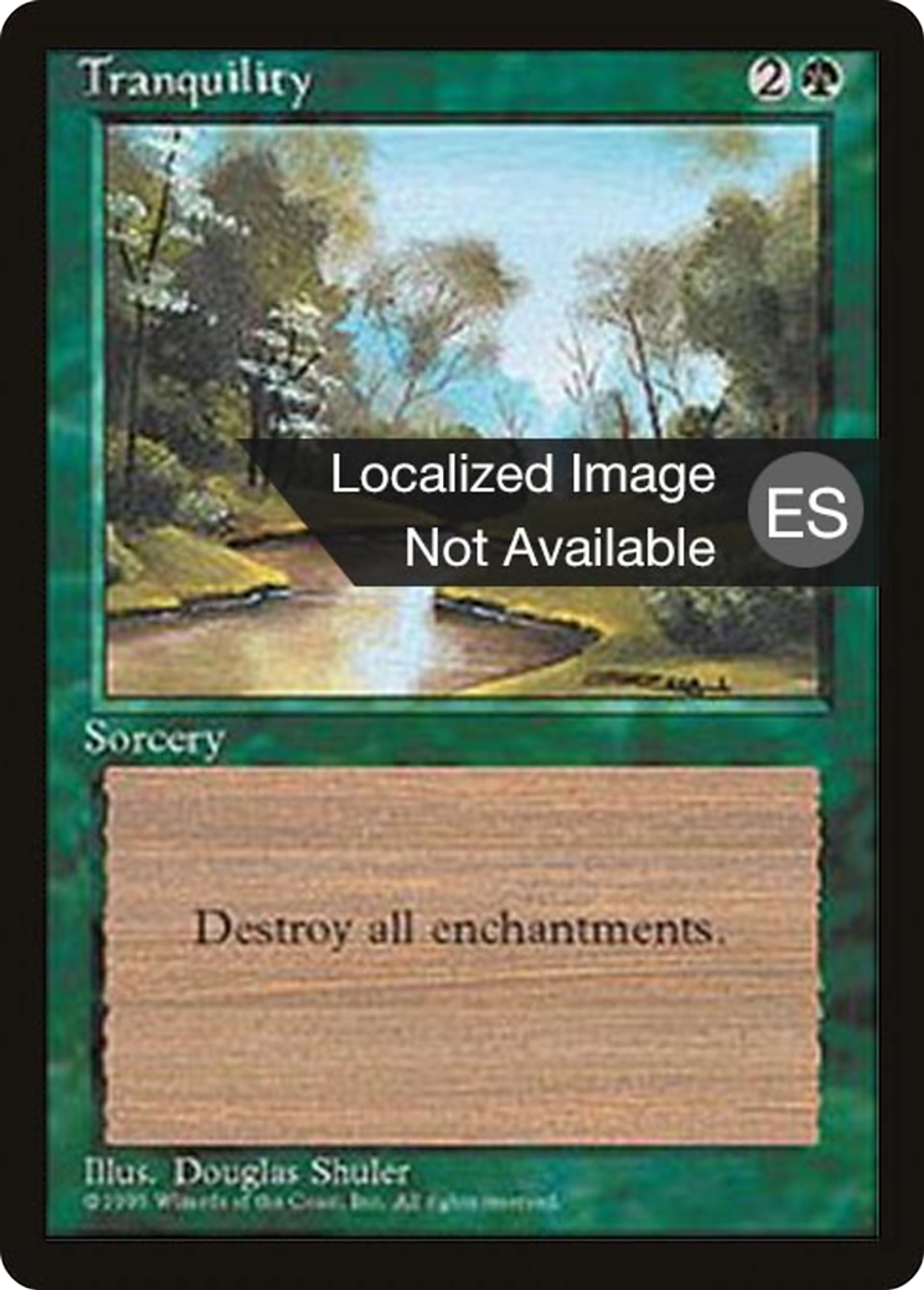Tranquility — Fourth Edition Foreign Black Border — Magic: The Gathering
