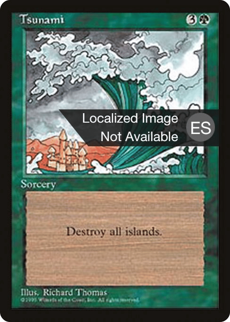 Tsunami — Fourth Edition Foreign Black Border — Magic: The Gathering