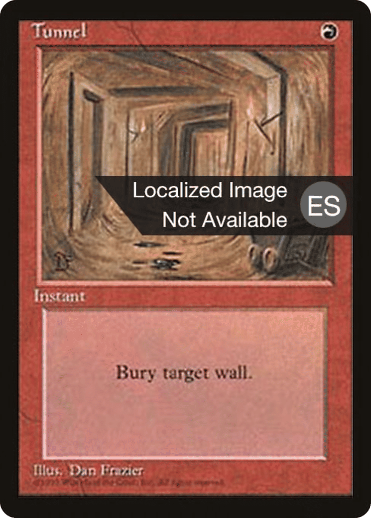 Tunnel — Fourth Edition Foreign Black Border — Magic: The Gathering
