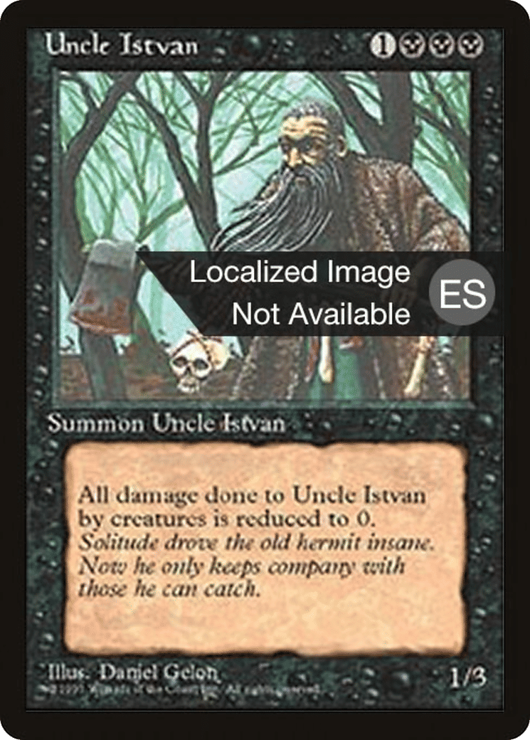 Uncle Istvan — Fourth Edition Foreign Black Border — Magic: The Gathering