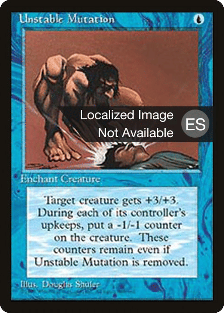 Unstable Mutation — Fourth Edition Foreign Black Border — Magic: The Gathering
