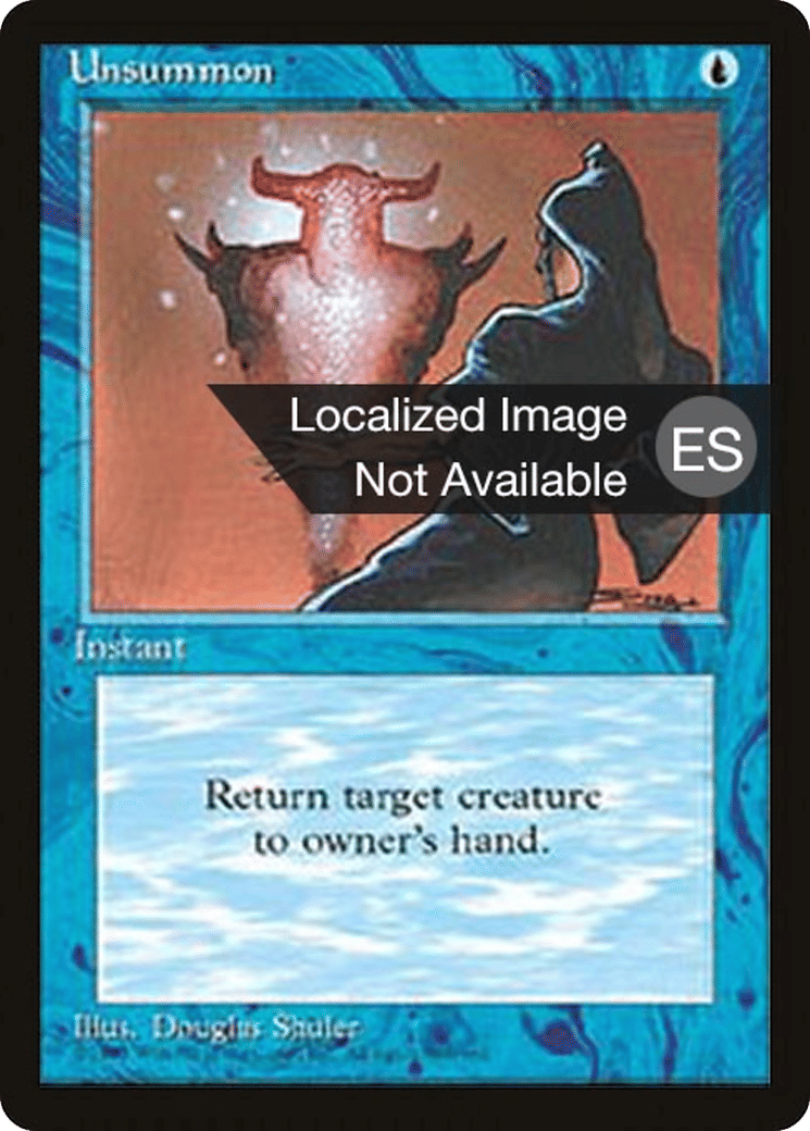 Désinvocation — Fourth Edition Foreign Black Border — Magic: The Gathering