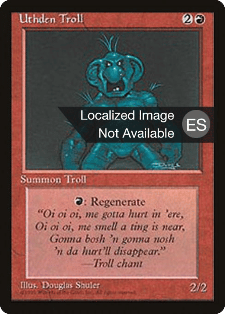 Troll d'Uthden from Fourth Edition Foreign Black Border - Magic: The Gathering