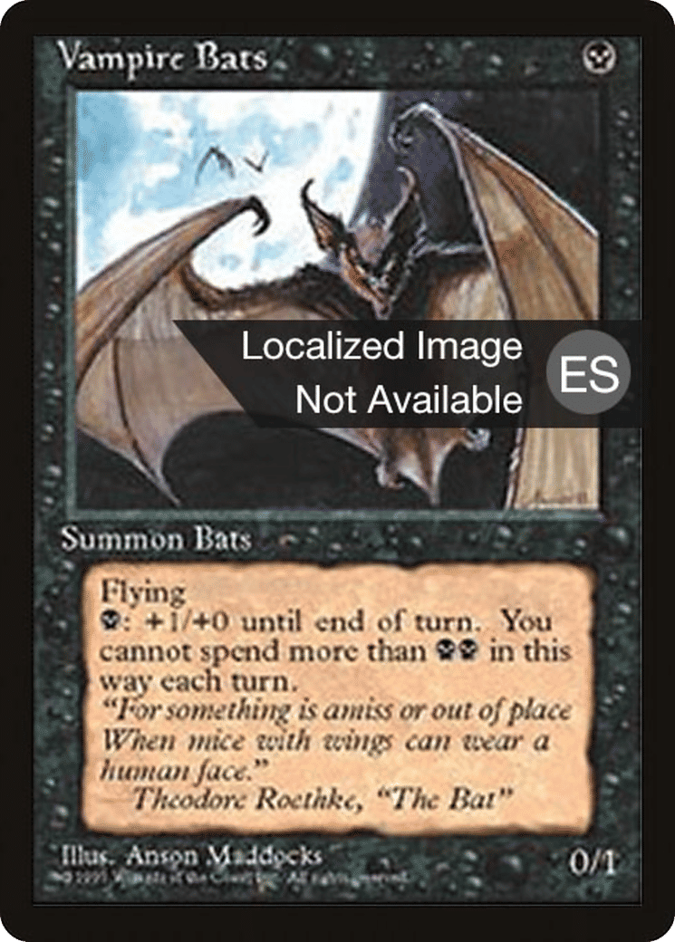 Vampire Bats — Fourth Edition Foreign Black Border — Magic: The Gathering