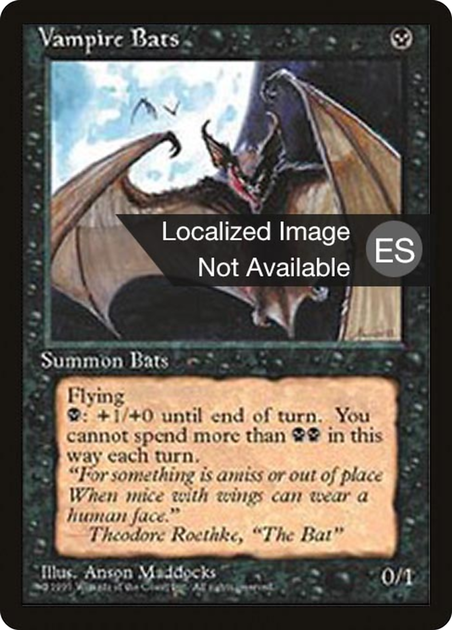 Vampire Bats — Fourth Edition Foreign Black Border — Magic: The Gathering