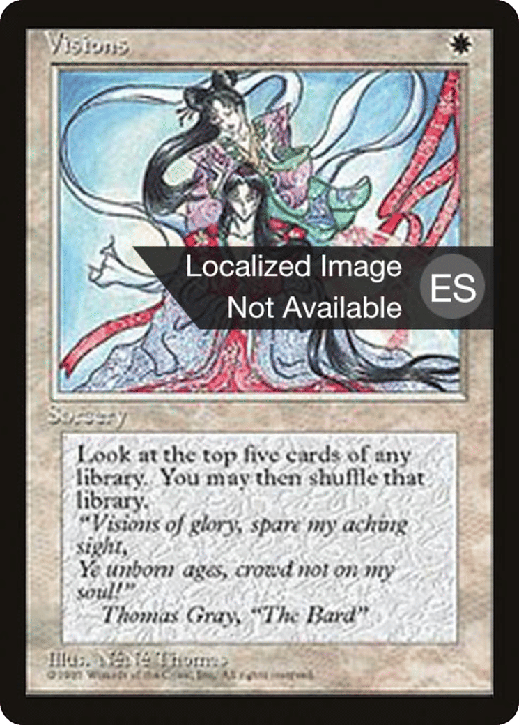 Visions — Fourth Edition Foreign Black Border — Magic: The Gathering