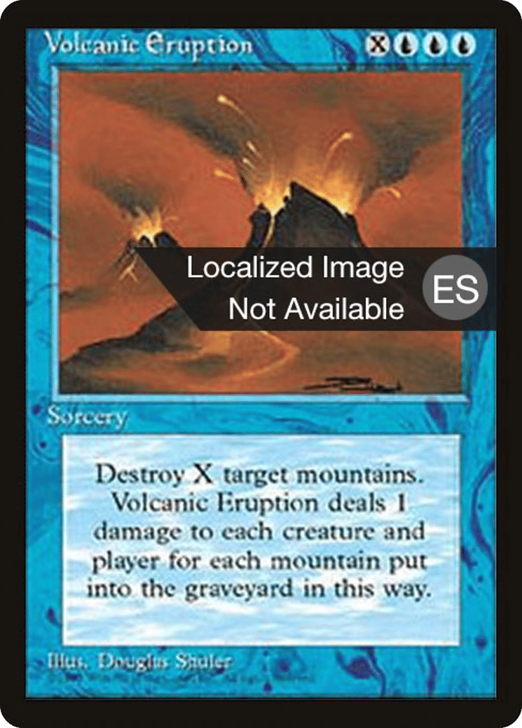 Volcanic Eruption — Fourth Edition Foreign Black Border — Magic: The Gathering