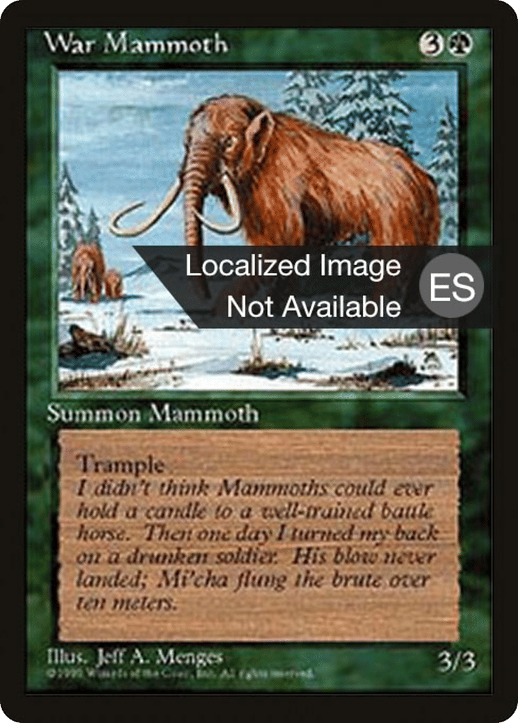 War Mammoth — Fourth Edition Foreign Black Border — Magic: The Gathering