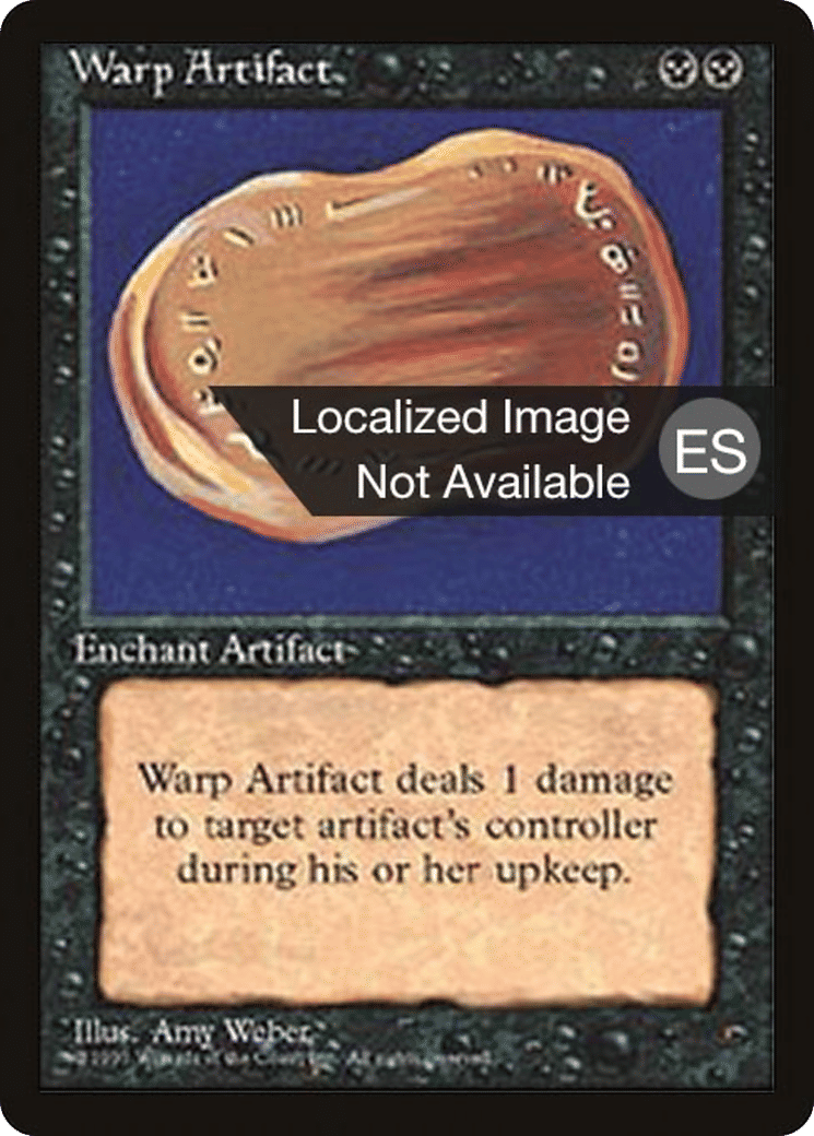 Warp Artifact — Fourth Edition Foreign Black Border — Magic: The Gathering