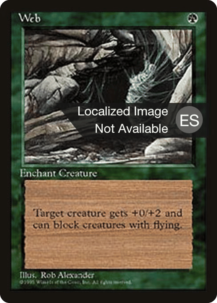 Web — Fourth Edition Foreign Black Border — Magic: The Gathering