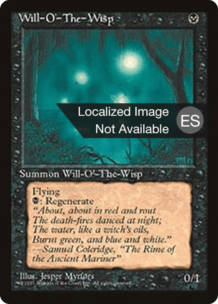 Feu follet — Fourth Edition Foreign Black Border — Magic: The Gathering