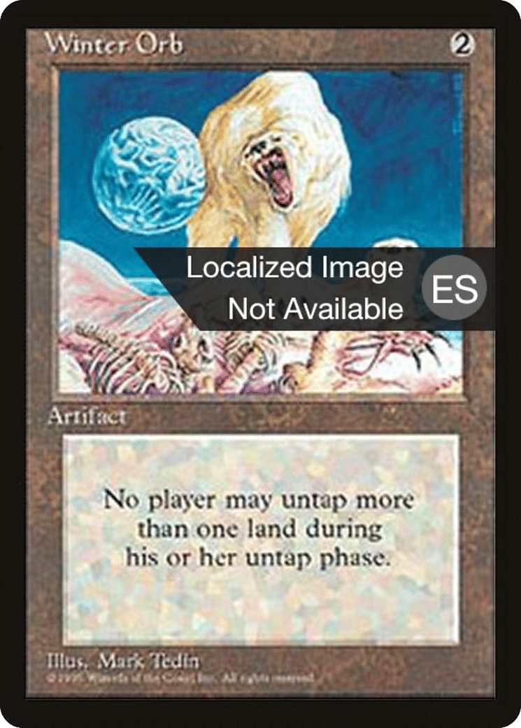 Winter Orb — Fourth Edition Foreign Black Border — Magic: The Gathering