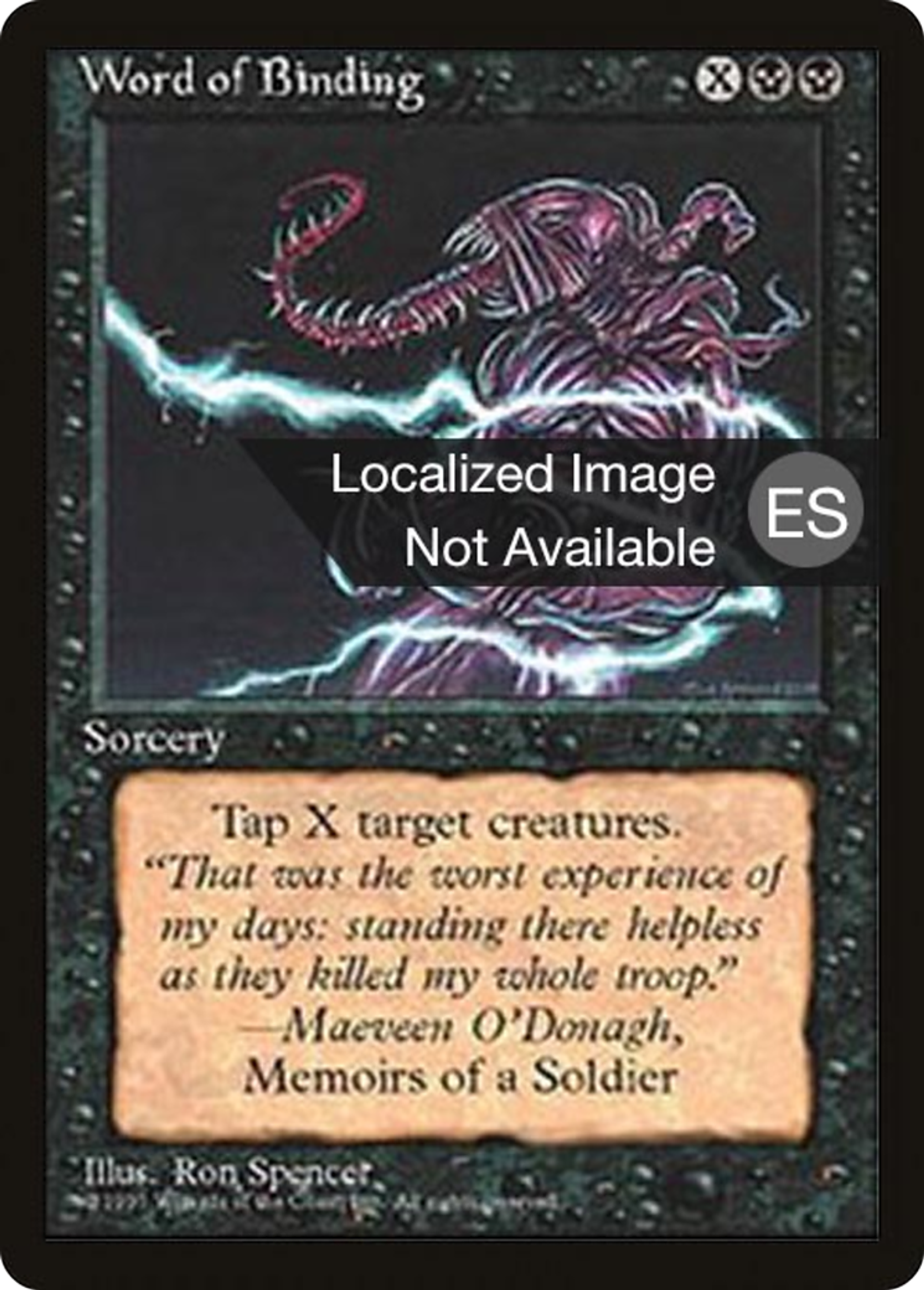 Mots d'entraves — Fourth Edition Foreign Black Border — Magic: The Gathering
