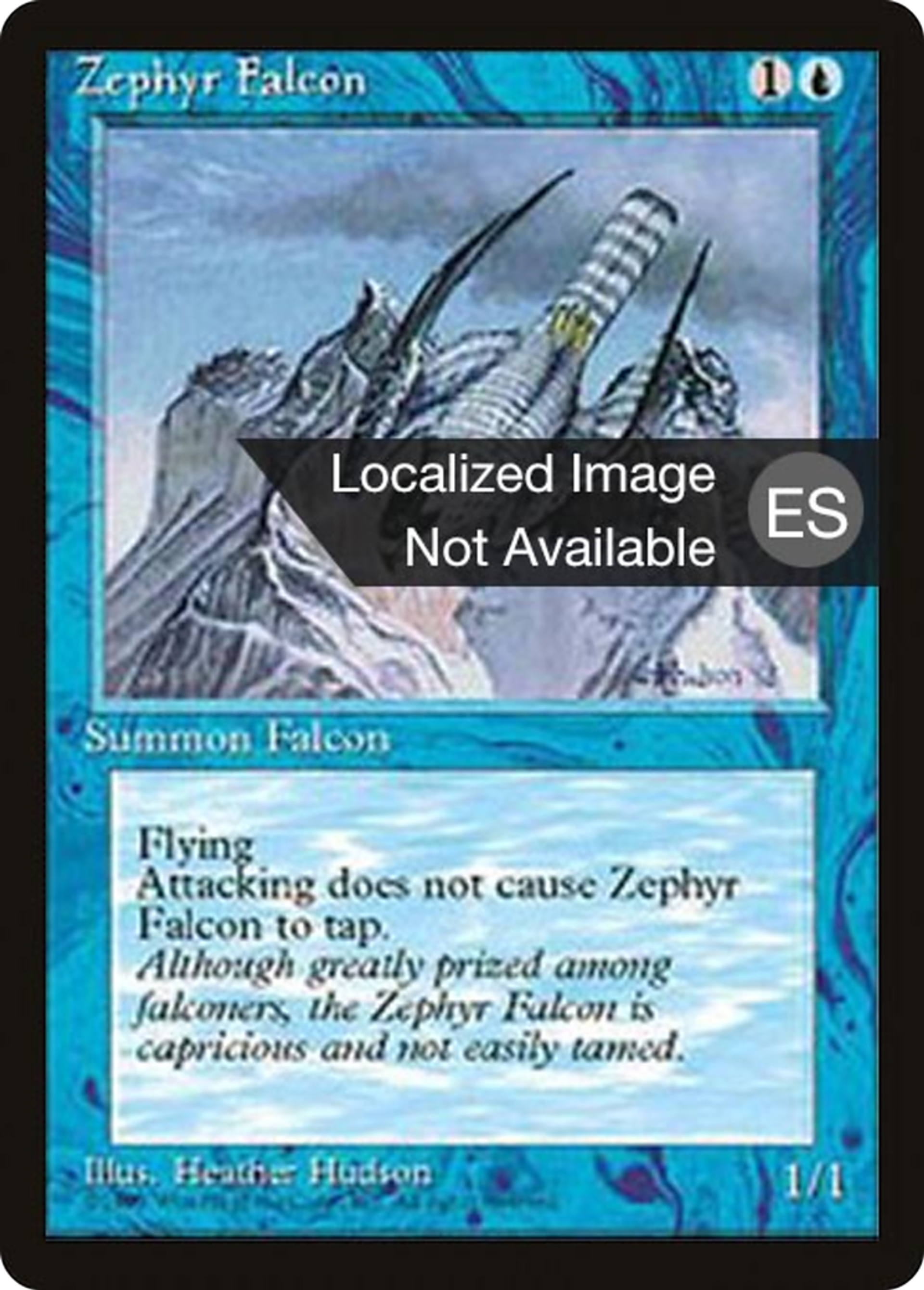 Zephyr Falcon — Fourth Edition Foreign Black Border — Magic: The Gathering