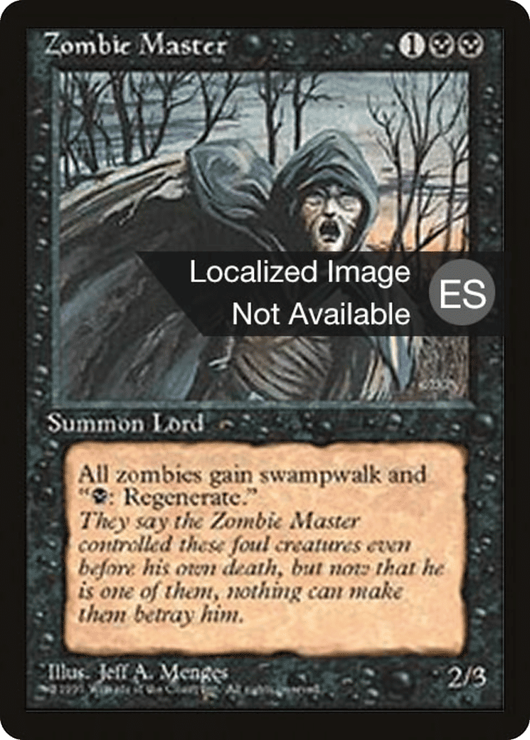 Zombie Master — Fourth Edition Foreign Black Border — Magic: The Gathering