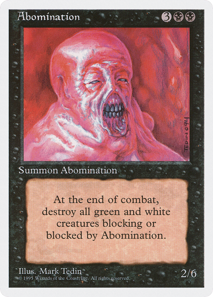 Abomination — Fourth Edition — Magic: The Gathering