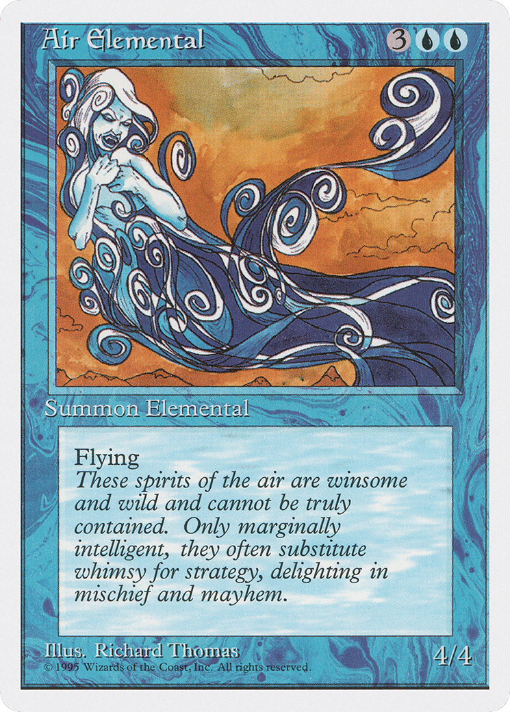 Air Elemental — Fourth Edition — Magic: The Gathering