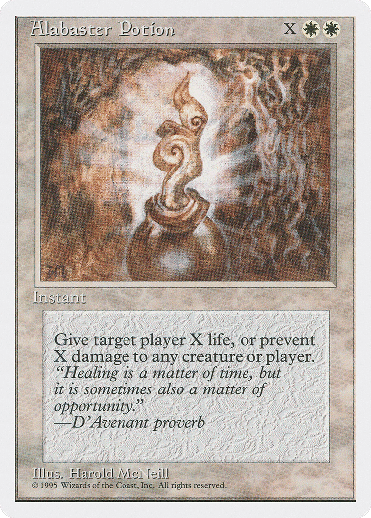 Alabaster Potion — Fourth Edition — Magic: The Gathering