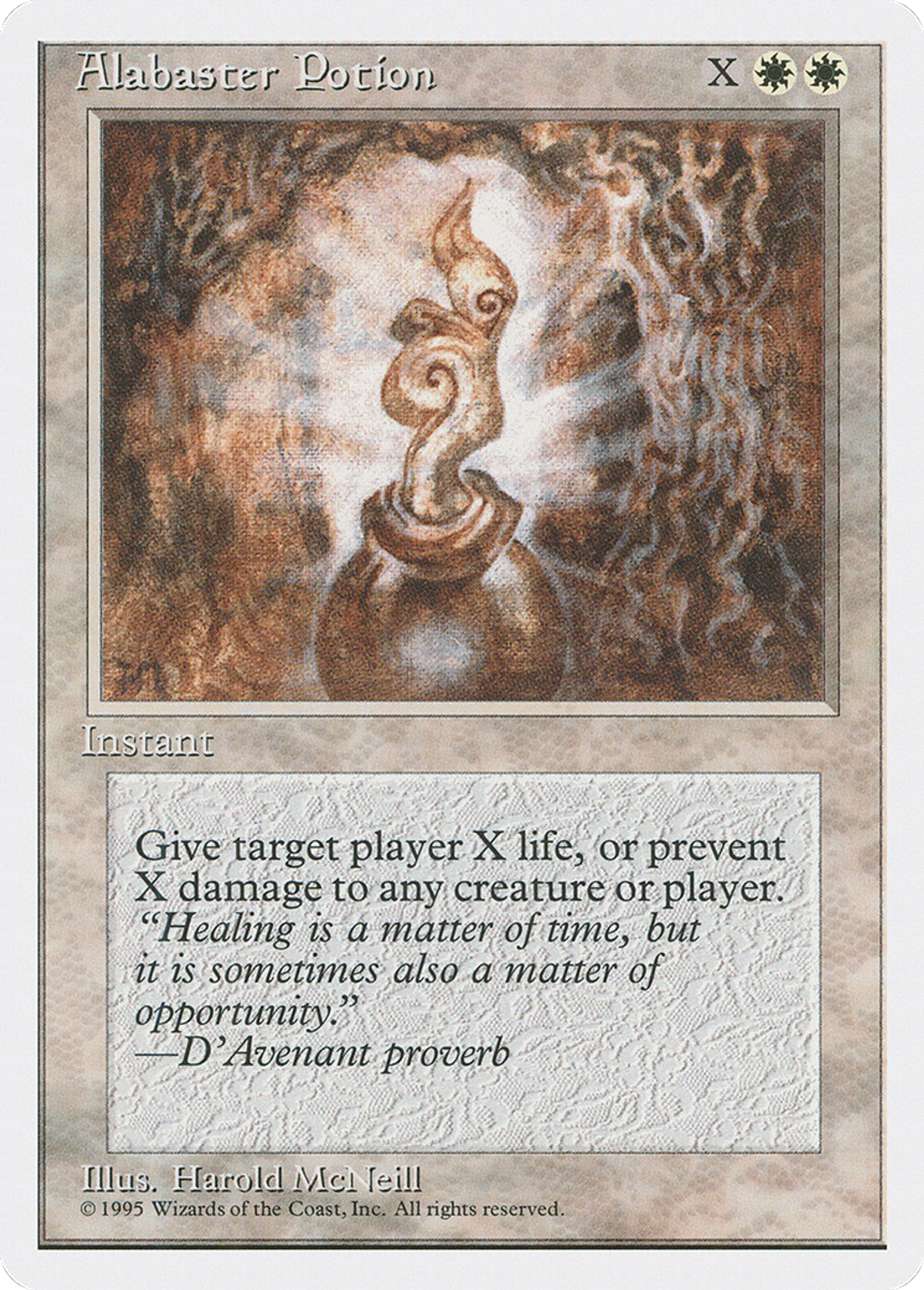 Alabaster Potion — Fourth Edition — Magic: The Gathering