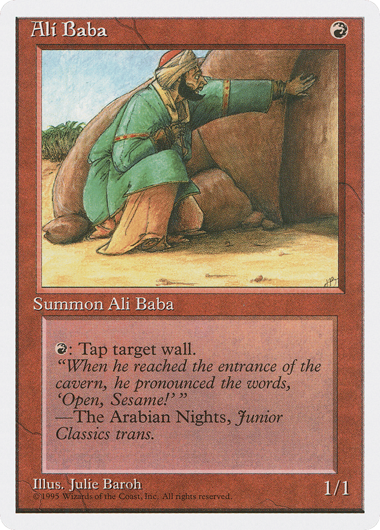 Ali Baba — Fourth Edition — Magic: The Gathering
