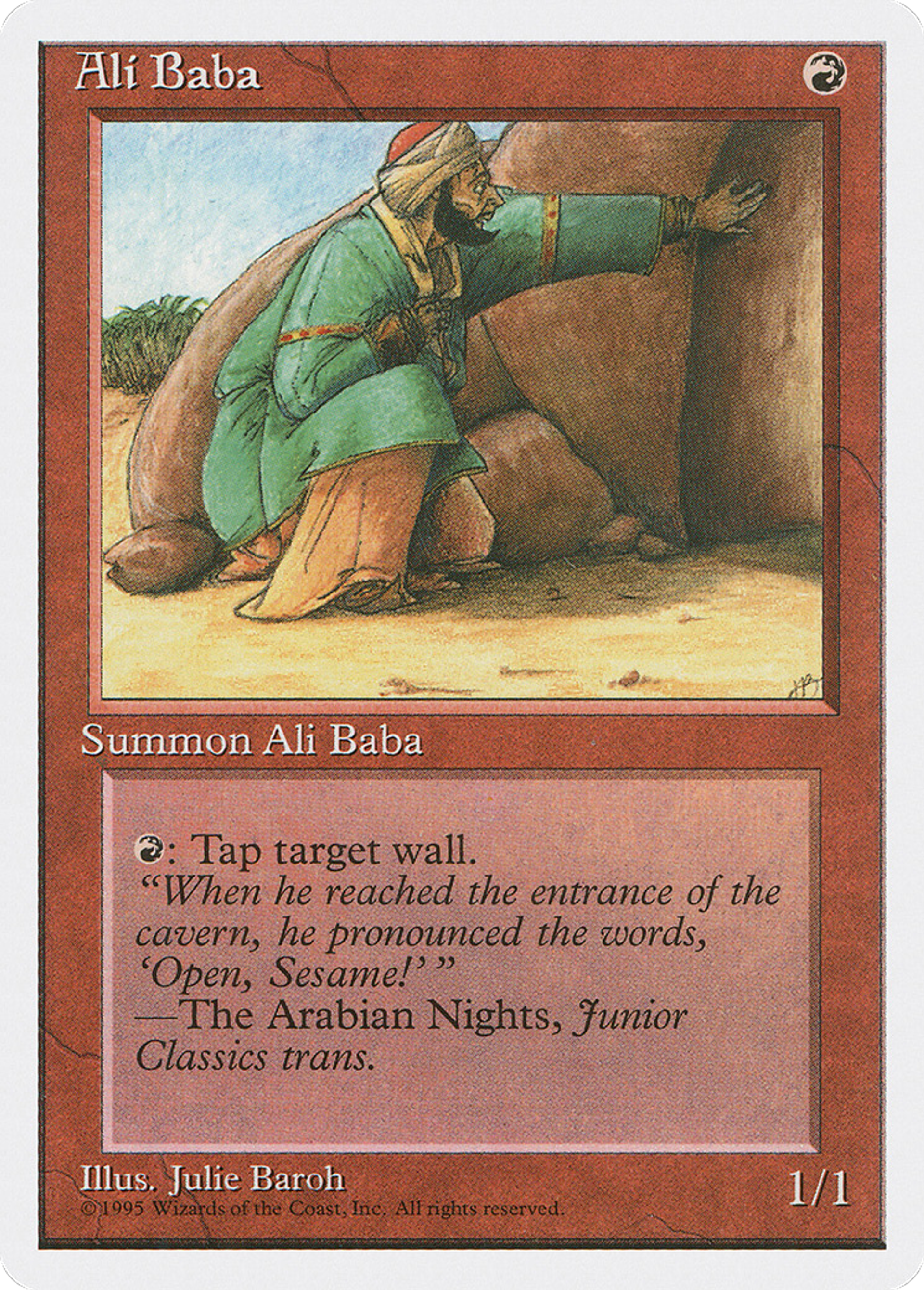 Ali Baba — Fourth Edition — Magic: The Gathering
