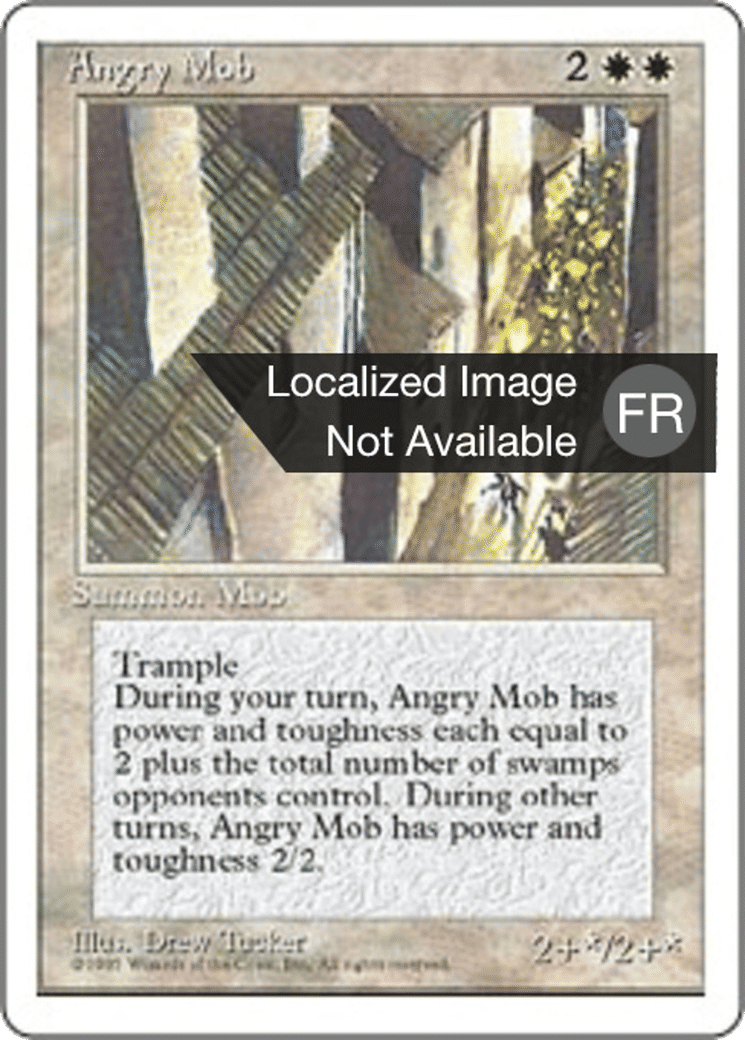 Foule en colère — Fourth Edition — Magic: The Gathering